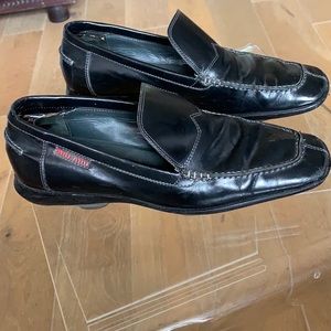DAMAGED Miu Miu Loafers Black Leather flats 7.5
